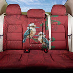 Aussie Kokaburra Waratah Christmas Back Car Seat Cover Aboriginal Dots Painting - Aussie Hoodie