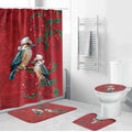 Aussie Kokaburra Waratah Christmas Bathroom Set Aboriginal Dots Painting - Aussie Hoodie