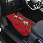 Aussie Kokaburra Waratah Christmas Car Mats Aboriginal Dots Painting - Aussie Hoodie