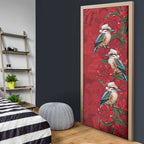 Aussie Kokaburra Waratah Christmas Door Cover Aboriginal Dots Painting - Aussie Hoodie