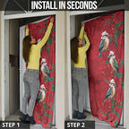 Aussie Kokaburra Waratah Christmas Door Cover Aboriginal Dots Painting - Aussie Hoodie