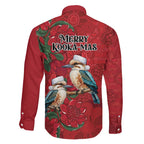 Aussie Kokaburra Waratah Christmas Family Matching Off The Shoulder Long Sleeve Dress and Hawaiian Shirt Aboriginal Dots Painting - Aussie Hoodie