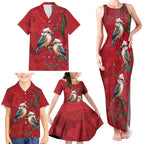 Aussie Kokaburra Waratah Christmas Family Matching Tank Maxi Dress and Hawaiian Shirt Aboriginal Dots Painting - Aussie Hoodie