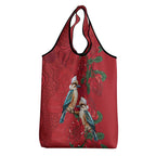 Aussie Kokaburra Waratah Christmas Grocery Bag Aboriginal Dots Painting - Aussie Hoodie