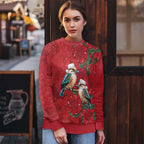 Aussie Kokaburra Waratah Christmas Ugly Christmas Sweater Aboriginal Dots Painting - Aussie Hoodie