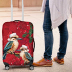 Aussie Kokaburra Waratah Christmas Luggage Cover Aboriginal Dots Painting - Aussie Hoodie