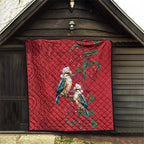 Aussie Kokaburra Waratah Christmas Quilt Aboriginal Dots Painting - Aussie Hoodie