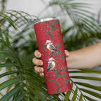 Aussie Kokaburra Waratah Christmas Skinny Tumbler Aboriginal Dots Painting - Aussie Hoodie