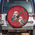 Aussie Kokaburra Waratah Christmas Spare Tire Cover Aboriginal Dots Painting - Aussie Hoodie
