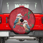 Aussie Kokaburra Waratah Christmas Spare Tire Cover Aboriginal Dots Painting - Aussie Hoodie