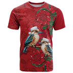 Aussie Kokaburra Waratah Christmas T Shirt Aboriginal Dots Painting - Aussie Hoodie