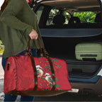 Aussie Kokaburra Waratah Christmas Travel Bag Aboriginal Dots Painting - Aussie Hoodie
