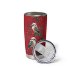 Aussie Kokaburra Waratah Christmas Tumbler Cup Aboriginal Dots Painting - Aussie Hoodie