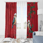 Aussie Kokaburra Waratah Christmas Window Curtain Aboriginal Dots Painting - Aussie Hoodie