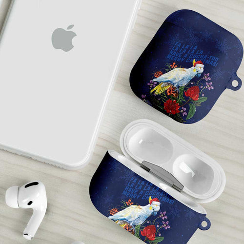 Merry Cocka-mas AirPods Case Australia Christmas Blue Art - Aussie Hoodie