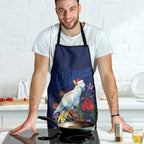 Merry Cocka-mas Apron Australia Christmas Blue Art - Aussie Hoodie