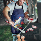 Merry Cocka-mas Apron Australia Christmas Blue Art - Aussie Hoodie