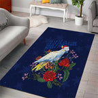 Merry Cocka-mas Area Rug Australia Christmas Blue Art - Aussie Hoodie
