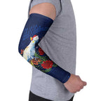 Merry Cocka-mas Arm Sleeves Australia Christmas Blue Art - Aussie Hoodie