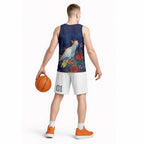 Merry Cocka-mas Basketball Jersey Australia Christmas Blue Art - Aussie Hoodie