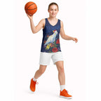 Merry Cocka-mas Basketball Jersey Australia Christmas Blue Art - Aussie Hoodie