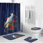 Merry Cocka-mas Bathroom Set Australia Christmas Blue Art - Aussie Hoodie