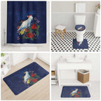Merry Cocka-mas Bathroom Set Australia Christmas Blue Art - Aussie Hoodie