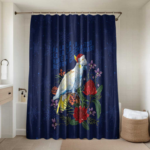 Merry Cocka-mas Bathroom Set Australia Christmas Blue Art - Aussie Hoodie
