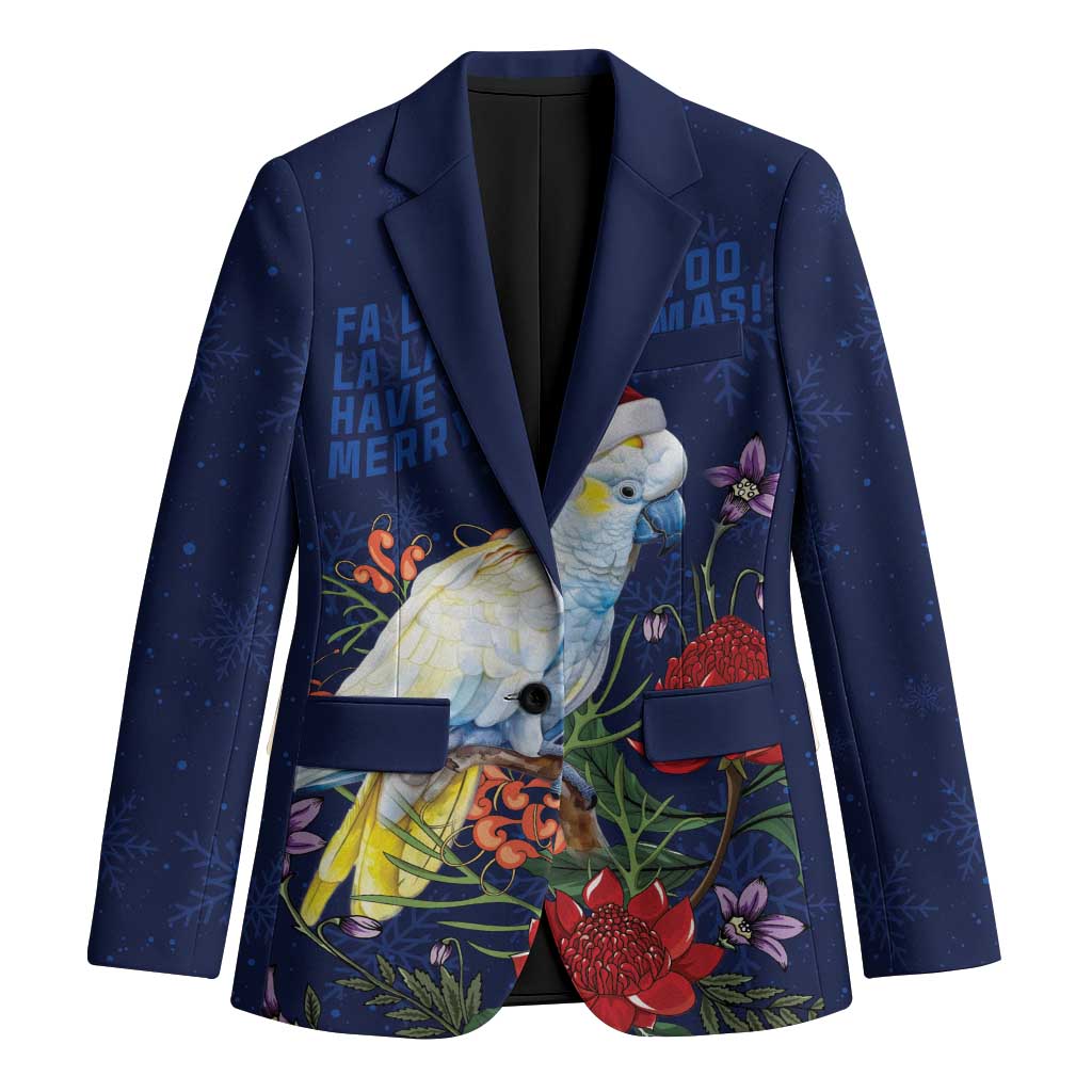 Merry Cocka-mas Blazer Australia Christmas Blue Art - Aussie Hoodie
