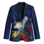Merry Cocka-mas Blazer Australia Christmas Blue Art - Aussie Hoodie