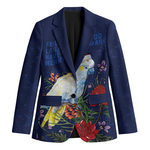 Merry Cocka-mas Blazer Australia Christmas Blue Art - Aussie Hoodie