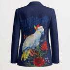 Merry Cocka-mas Blazer Australia Christmas Blue Art - Aussie Hoodie