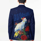 Merry Cocka-mas Blazer Australia Christmas Blue Art - Aussie Hoodie