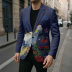 Merry Cocka-mas Blazer Australia Christmas Blue Art - Aussie Hoodie
