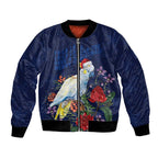 Merry Cocka-mas Bomber Jacket Australia Christmas Blue Art - Aussie Hoodie