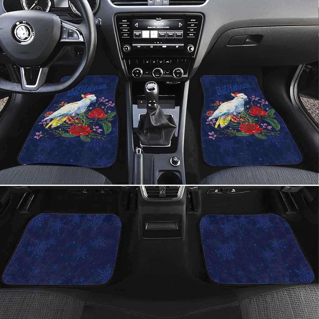 Merry Cocka-mas Car Mats Australia Christmas Blue Art - Aussie Hoodie