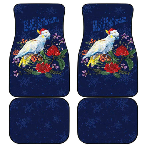 Merry Cocka-mas Car Mats Australia Christmas Blue Art - Aussie Hoodie