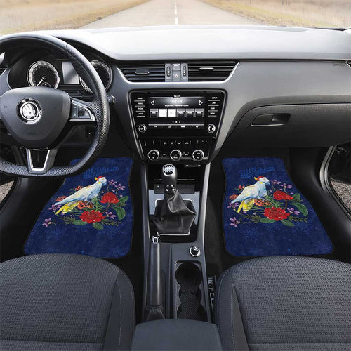 Merry Cocka-mas Car Mats Australia Christmas Blue Art - Aussie Hoodie