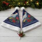 Merry Cocka-mas Christmas Santa Hat Australia Christmas Blue Art - Aussie Hoodie