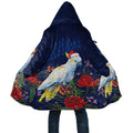 Merry Cocka-mas Cloak Australia Christmas Blue Art - Aussie Hoodie