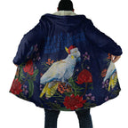 Merry Cocka-mas Cloak Australia Christmas Blue Art - Aussie Hoodie