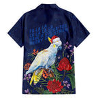 Merry Cocka-mas Family Matching Off Shoulder Maxi Dress and Hawaiian Shirt Australia Christmas Blue Art - Aussie Hoodie