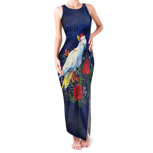 Merry Cocka-mas Family Matching Tank Maxi Dress and Hawaiian Shirt Australia Christmas Blue Art - Aussie Hoodie