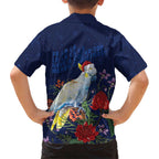 Merry Cocka-mas Hawaiian Shirt Australia Christmas Blue Art - Aussie Hoodie
