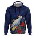 Merry Cocka-mas Hoodie Australia Christmas Blue Art - Aussie Hoodie