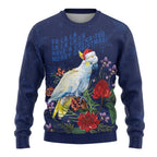 Merry Cocka-mas Ugly Christmas Sweater Australia Christmas Blue Art - Aussie Hoodie