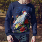 Merry Cocka-mas Ugly Christmas Sweater Australia Christmas Blue Art - Aussie Hoodie
