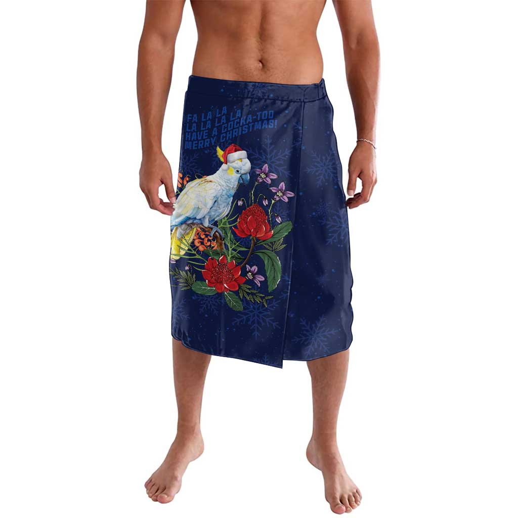 Merry Cocka-mas Lavalava Australia Christmas Blue Art - Aussie Hoodie