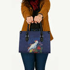 Merry Cocka-mas Leather Bag Australia Christmas Blue Art - Aussie Hoodie