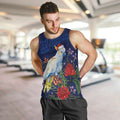 Merry Cocka-mas Men Tank Top Australia Christmas Blue Art - Aussie Hoodie